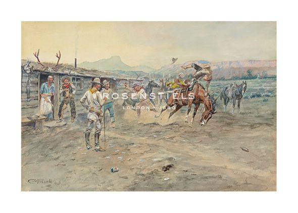 Charles Marion Russell Hand Numbered Limited Edition Print on Paper :"The Tenderfoot"
