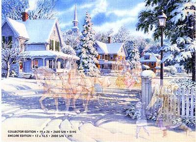 CHARLES PETERSON 12X17 Secondary Market Art: "SLEIGH BELLS RINGIN EE"