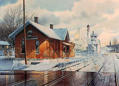 CHARLES PETERSON 25X18 Secondary Market Art: "ALL ABOARD CE"