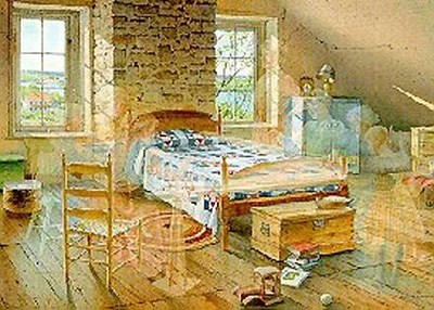 CHARLES PETERSON 26X19 Secondary Market Art: "GRANDMAS QUILT CD"