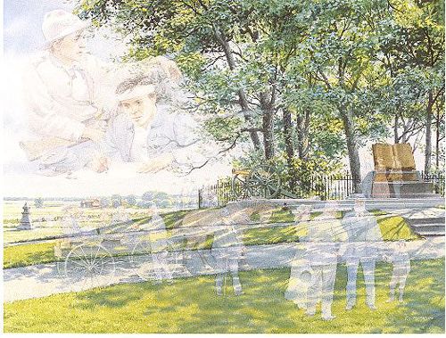 CHARLES PETERSON 27X20 Secondary Market Art: "RETURN TO GETTYSBERG CE"