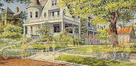 CHARLES PETERSON 33X17 Secondary Market Art: "AUCTION DAY CE"