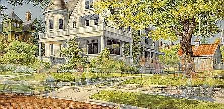 CHARLES PETERSON 33X17 Secondary Market Art: "AUCTION DAY CE"