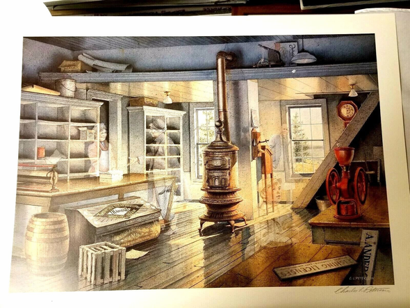 Charles Peterson Signed and Numbered Limited Edition CE Lithograph: "Anderson's Store"