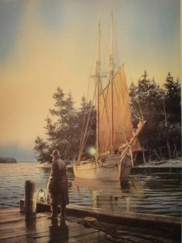 Charles Peterson Signed and Numbered Limited Edition Lithograph: "Safe Arrival"