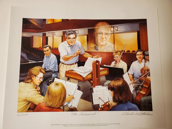 Charles Peterson Signed and Numbered Limited Edition Lithograph: "The Rehearsal"