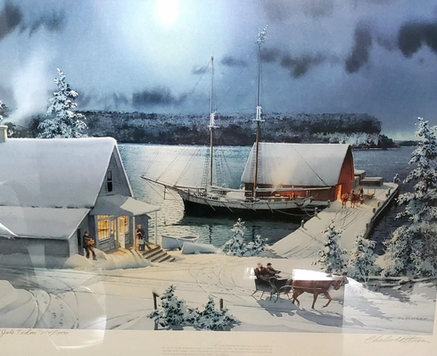 Charles Peterson Signed Limited Edition  CELithograph Print: "Jule Tiden"