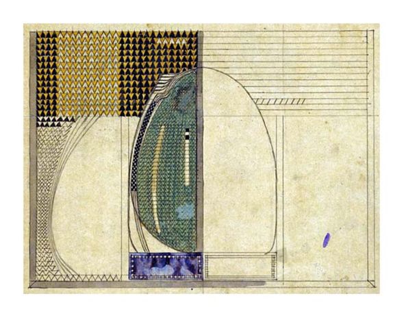 Charles Rennie Mackintosh Fine Art Open Edition Gicl&eacute;e:"Design, 1916 for W.J Bassett-Lowke Esq"