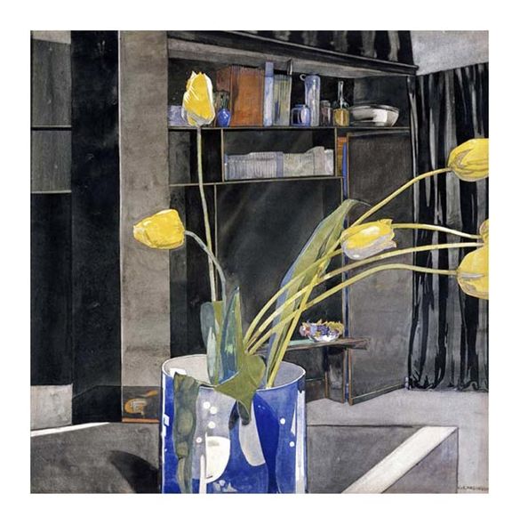 Charles Rennie Mackintosh Fine Art Open Edition Gicl&eacute;e:"Yellow Tulips"