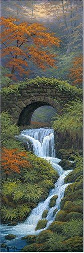 Charles White Hand Signed and Numbered Limited Edition Print :"Falling Water"