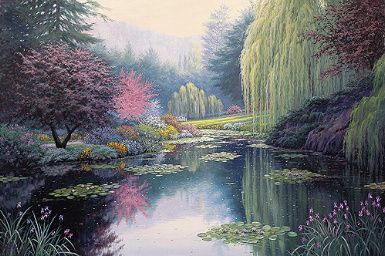 Charles White Handsigned & Numbered Limited Edition Canvas:"Spring Reflections "
