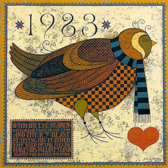 CHARLES WYSOCKI 10X10 Secondary Market Art: "1983 COMMEMORATIVE"