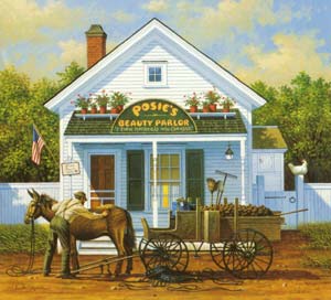 CHARLES WYSOCKI 10X11 Secondary Market Art: "BEAUTY & THE BEAST"