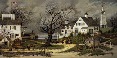 CHARLES WYSOCKI 17X33 Secondary Market Art: "CHECK MARTHAS VINEY AP"