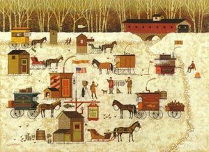 CHARLES WYSOCKI 20X27 Secondary Market Art: "CAPE COD COLD FISH"