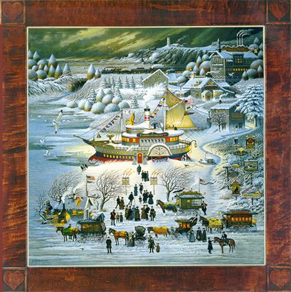 CHARLES WYSOCKI 22X22 Secondary Market Art: "TOYING WITH DINNER"