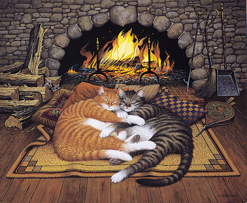 Charles Wysocki Handsigned and Numbered Limited Edition Canvas:"All Burned Out - Canvas"