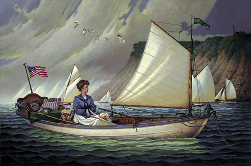 Charles Wysocki Handsigned and Numbered Limited Edition Canvas:"Thinking about Horatio - Canvas"