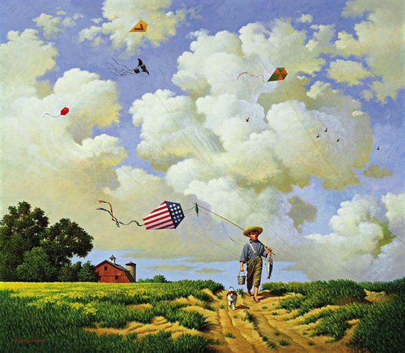 Charles Wysocki Handsigned and Numbered Limited Edition Legacy Edition: "Another Hard Day at the Office"