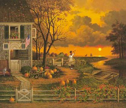 Charles Wysocki Legacy Collection Limited Edition:"Supper Call"