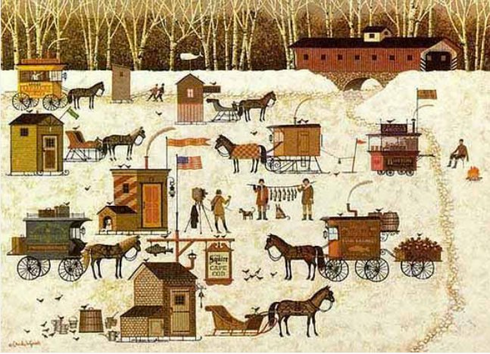 Charles Wysocki Limited Edition Artist's Proof Print:"Cape Cod Cold Fish Party" Charles Wysocki Limited Edition Artist's Proof Print:"Cape Cod Cold Fish Party"