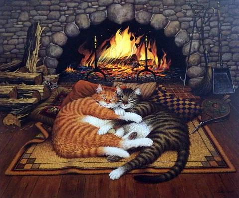 Charles Wysocki Print-Signed and Numbered:"All Burned Out"