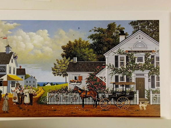Charles Wysocki Signed and Numbered Limited Edition Lithograph: "Fun Loving Silly Folks"