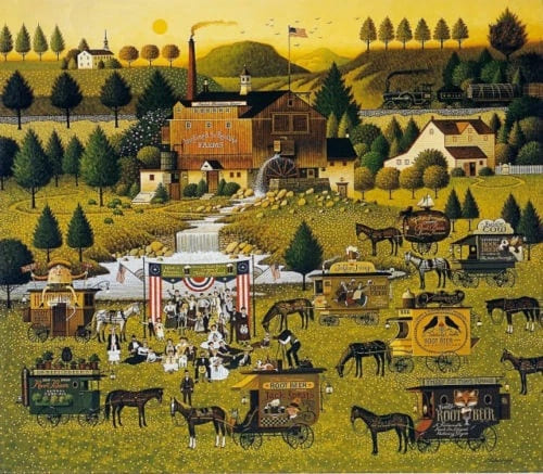 Charles Wysocki Signed and Numbered Limited Edition  Lithograph: "https://ti2.auctiva.com/web/aswCredit.gif"
