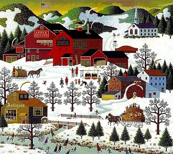 Charles Wysocki Signed Limited Edition Lithograph Print:""