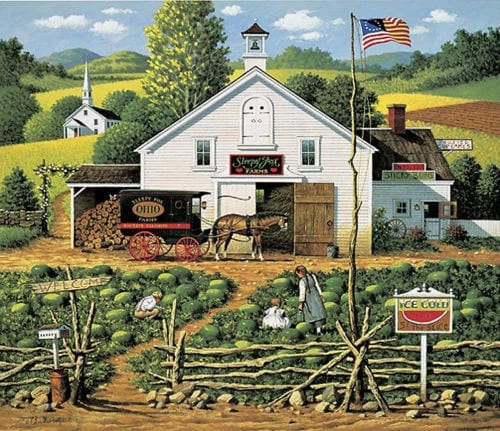 Charles Wysocki Signed Limited Edition Lithograph Print: ""