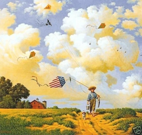 Charles Wysocki Signed Limited Edition Lithograph Print: "A Hard Day at The Office" Charles Wysocki Signed Limited Edition Lithograph Print: "A Hard Day at The Office"