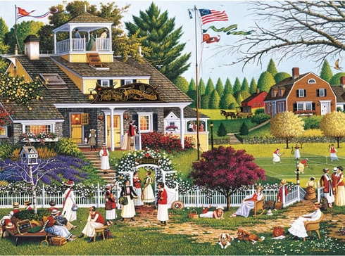 Charles Wysocki Signed Limited Edition Lithograph Print: "Love"