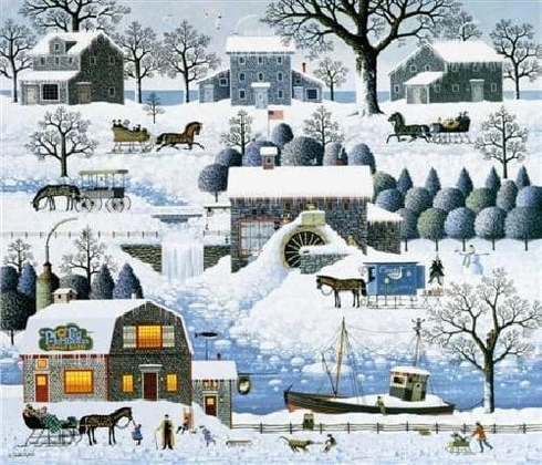 Charles Wysocki Signed Limited Edition Lithograph Print: "Plumbelley's Playground"