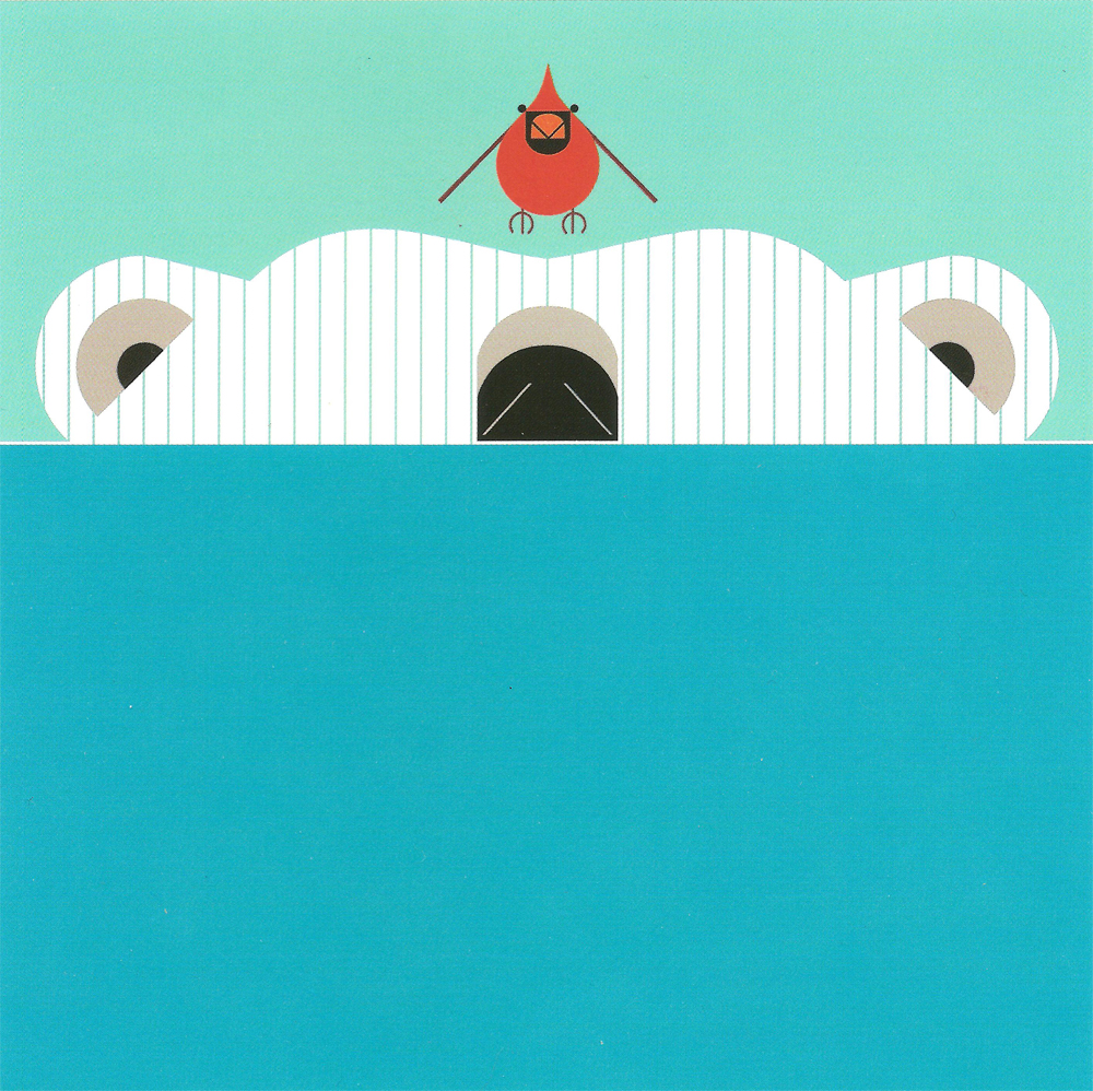 Charley Harper Limited Edition Giclee on Paper:"Scary Scenario"