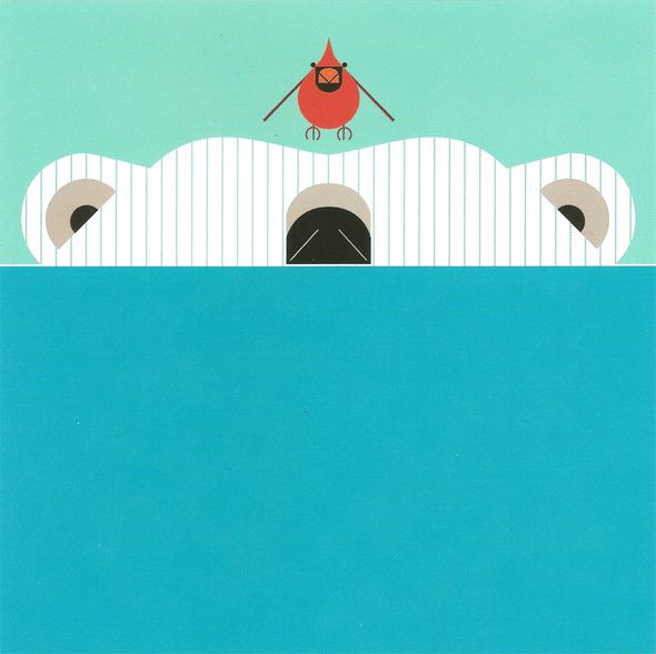 Charley Harper Limited Edition Giclee on Paper:"Scary Scenario"