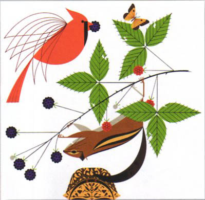 Charley Harper Limited Edition Lithograph:"A Good World"