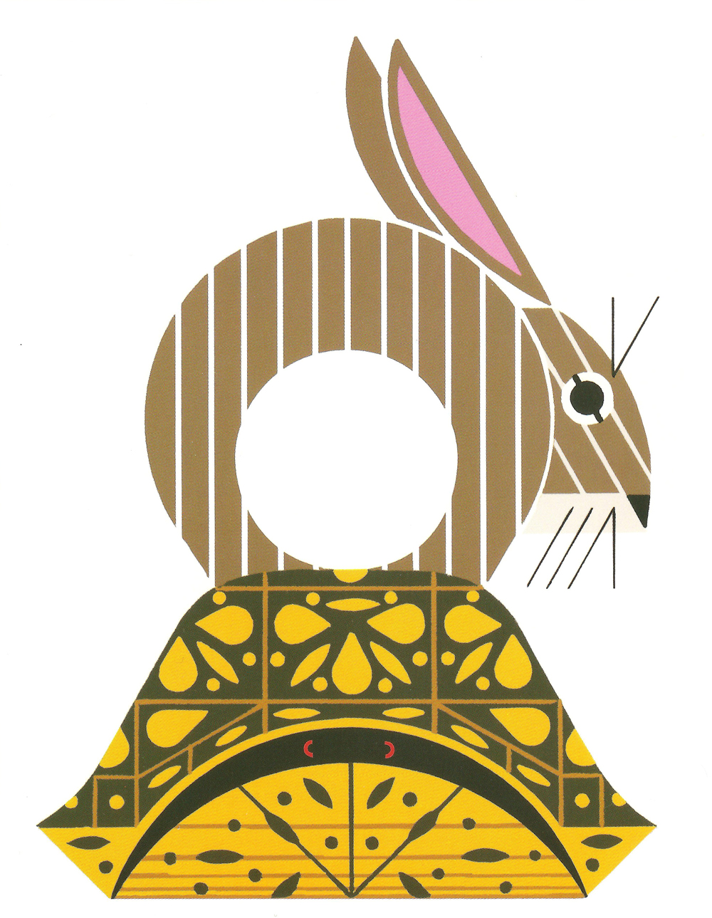 Charley Harper Open Edition Giclee on Paper:"Box Seat"