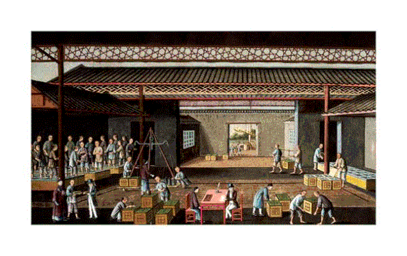 Chinese School Fine Art Open Edition Gicl&eacute;e:"Various Stages in the Manufacture and Selling of Tea"