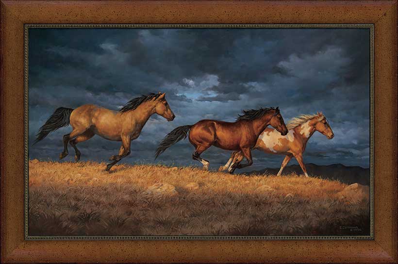 Chris Cummings Framed Limited Edition Canvas: "Thunder Ridge"