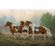 Chris Cummings Master Artisan Hand Embellished Canvas Giclee:"Misty Morning Pintos"
