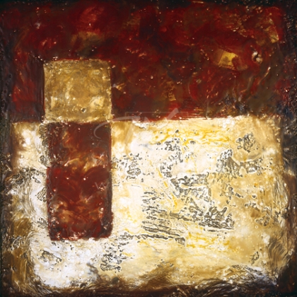 Chris Scott Limited Edition Hand-Embellished Giclee on Canvas:"Time Blocks I"