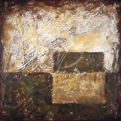 Chris Scott Limited Edition Hand-Embellished Giclee on Canvas:"Time Blocks III"