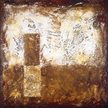 Chris Scott Limited Edition Hand-Embellished Giclee on Canvas:"Time Blocks IV"
