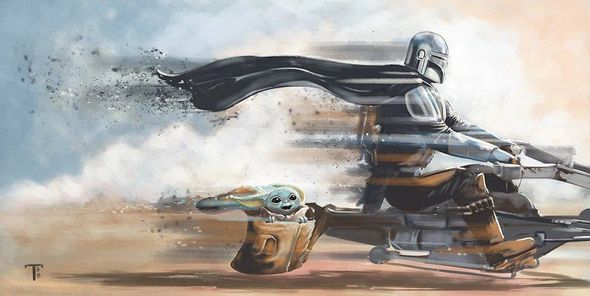 Tricia Buchanan-Benson Star Wars Limited Edition Canvas Art:"Journey"