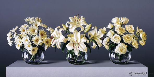 Chris Young Fine Art Canvas Giclee: "Faith Hope and Charity"