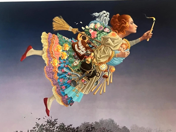 Christensen Signed and Numbered Limited Edition Lithograph: "The Responsible Woman"