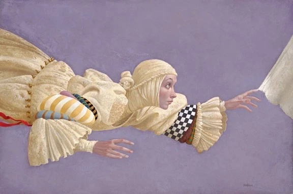 Christensen Signed Limited Edition Lithograph Print: "Touching the Hem of God"