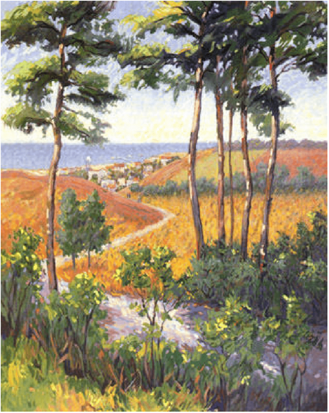 Christian Title Artist Signed Limited Edition Serigraph on paper:"Path To The Village"