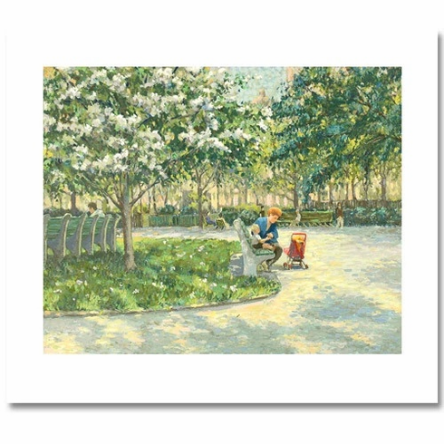 Christian Title Limited Edition Serigraph Print: "In The Park" Christian Title Limited Edition Serigraph Print: "In The Park"