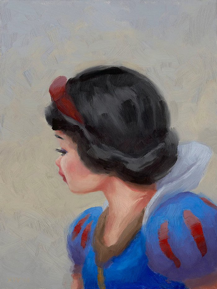 Christophe Bouchard Artist Signed Ltd Ed Gallery Wrap Canvas:"Snow White, Royal Portrait"